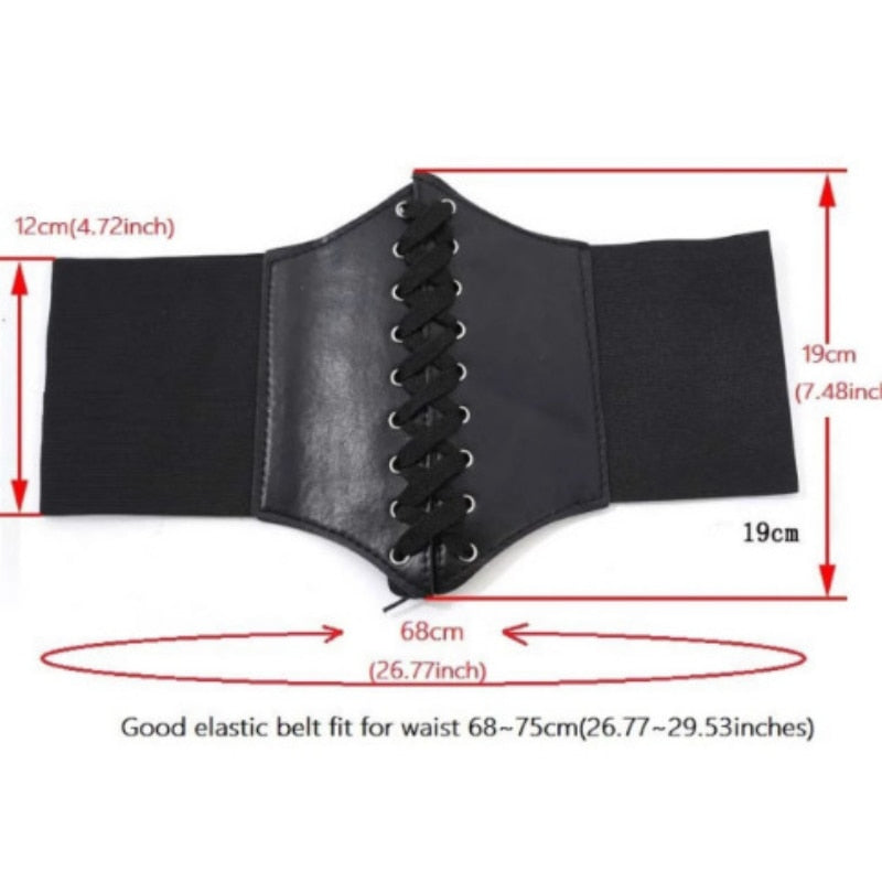 Lace-up Corset Slimming Waist Vintage Wide Belt
