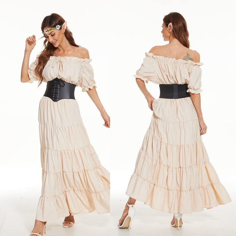 Lace-up Corset Slimming Waist Vintage Wide Belt