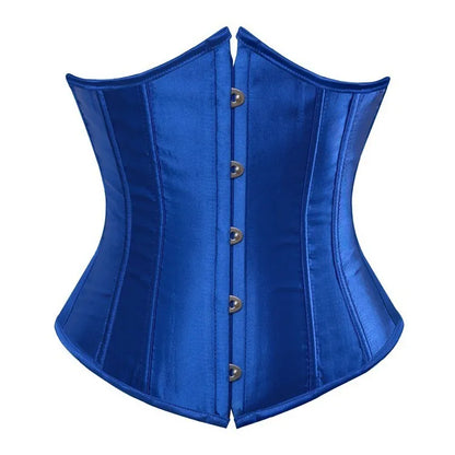 Satin Underbust Corset Bustier Waist Cincher