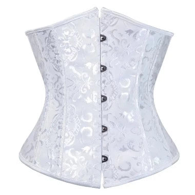 Satin Underbust Corset Bustier Waist Cincher