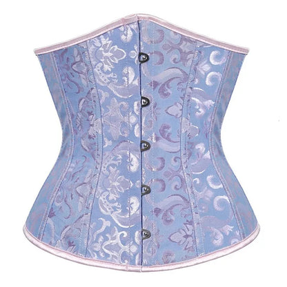 Satin Underbust Corset Bustier Waist Cincher