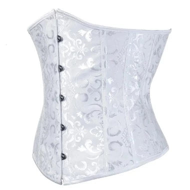 Satin Underbust Corset Bustier Waist Cincher