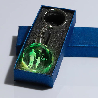 A  Gift For Dad  K9 Crystal LED Key Chain