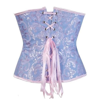 Satin Underbust Corset Bustier Waist Cincher