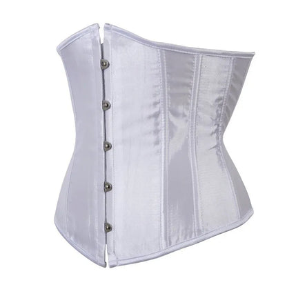 Satin Underbust Corset Bustier Waist Cincher