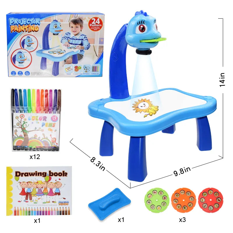 Children Led Projector Art Drawing Table