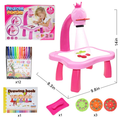 Children Led Projector Art Drawing Table