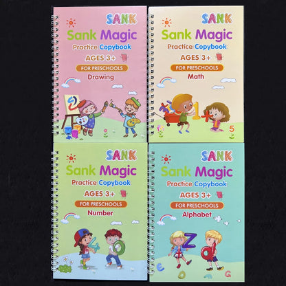 4pc Set Magic Practice Copybook