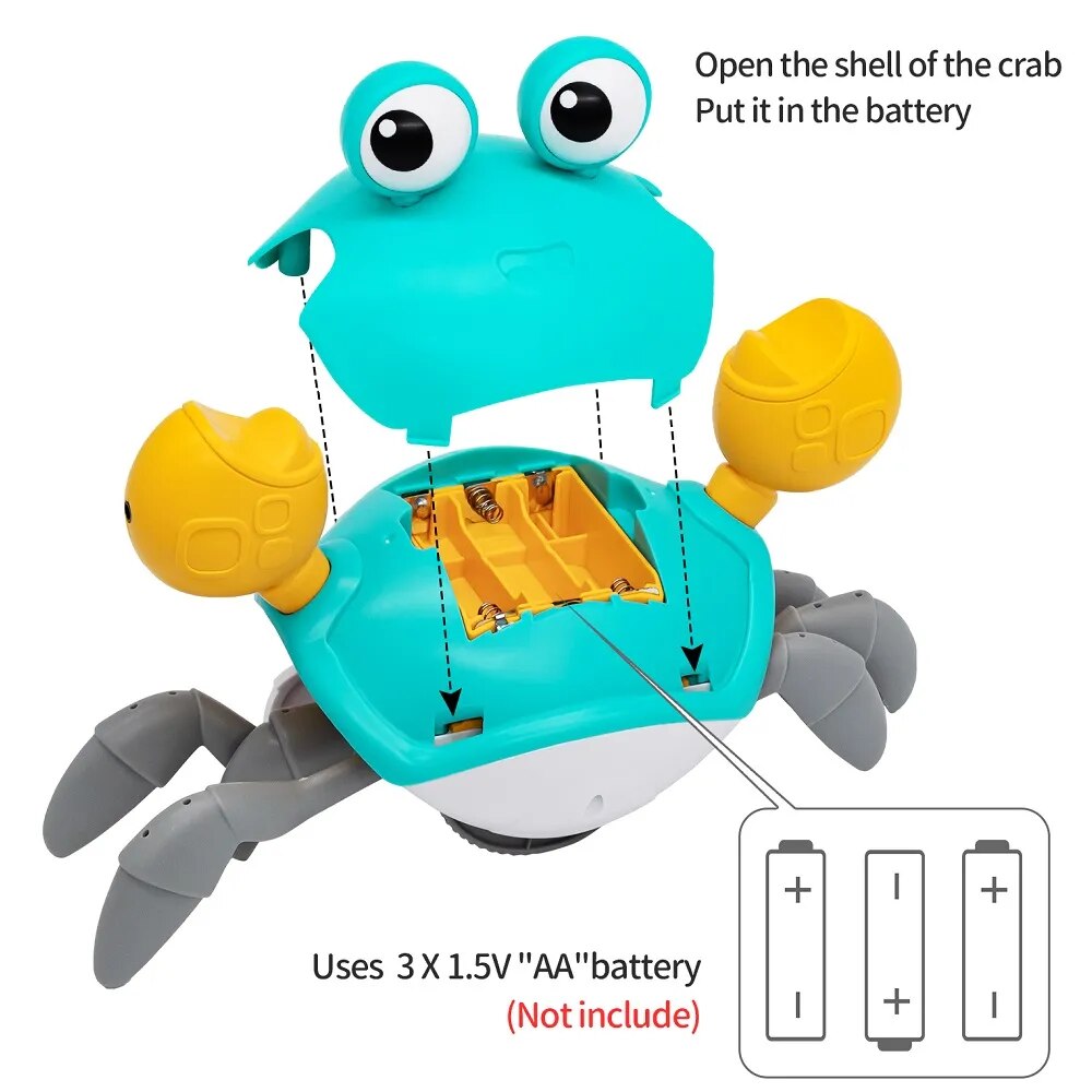 Rhythmic Crawlbster - Dancing Crab Toy for Babies Crawling