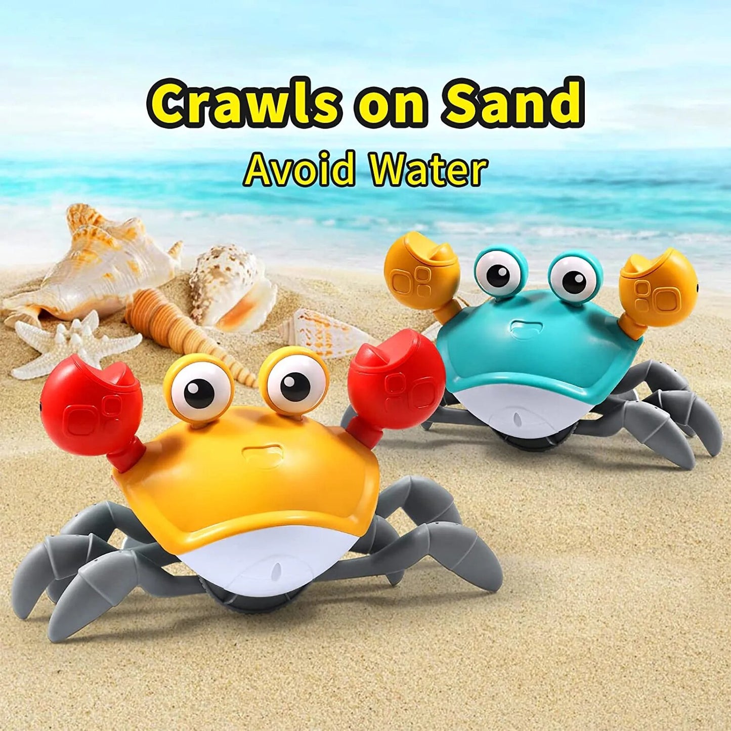 Rhythmic Crawlbster - Dancing Crab Toy for Babies Crawling