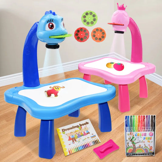 Children Led Projector Art Drawing Table